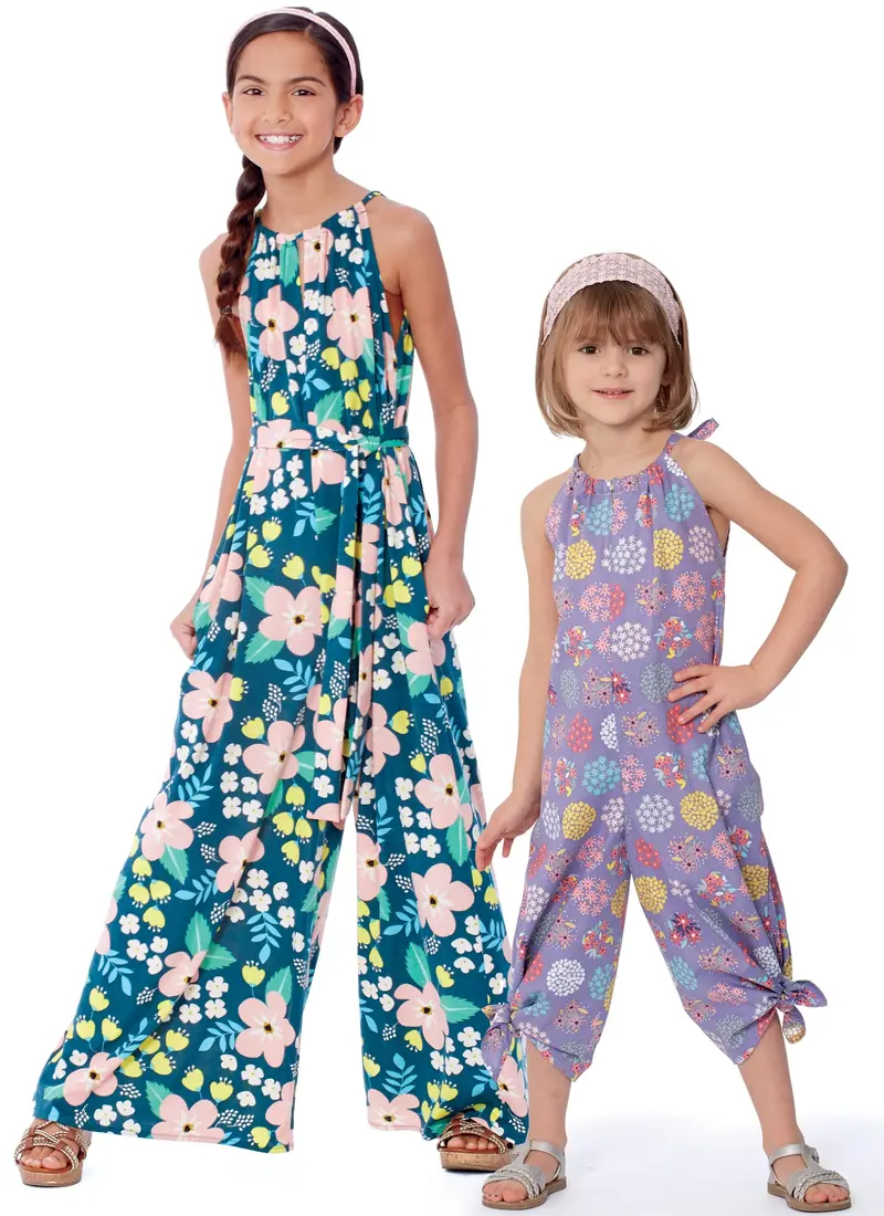 Mccall's Sewing Pattern 7917 Girl's Jumpsuits 1