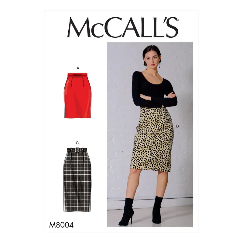 Mccall's Sewing Pattern 8004 Skirt And Belt 2