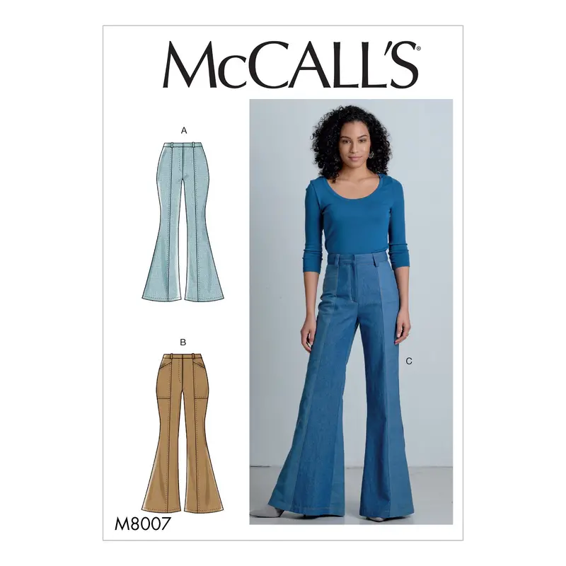 Mccall's Sewing Pattern 8007 Misses' Flares 2