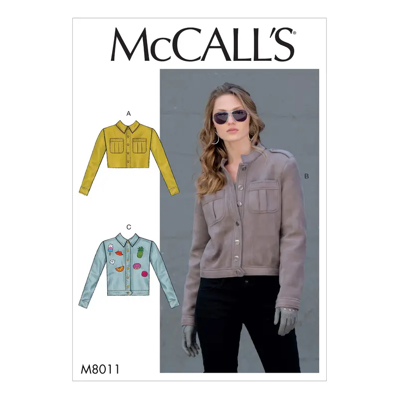 Mccall's Sewing Pattern 8011 Military Style Jackets 2
