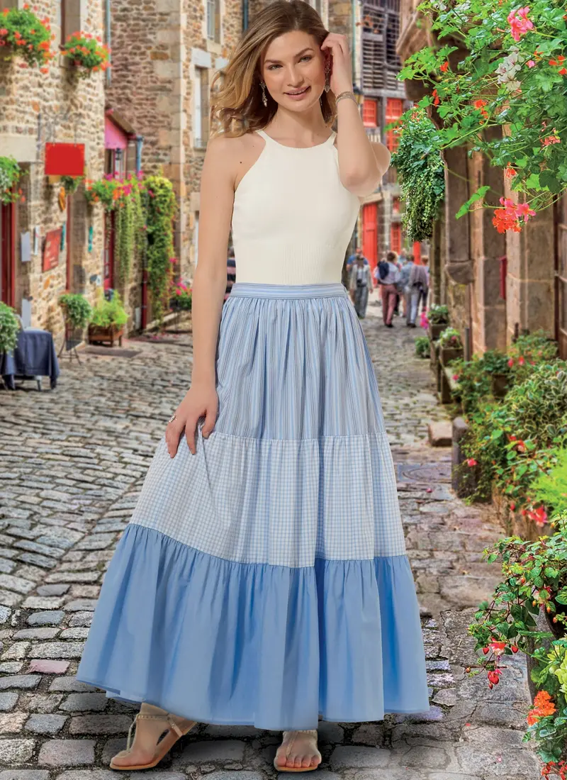 Mccall's Sewing Pattern 8066 Pull-On Gathered Skirts 1