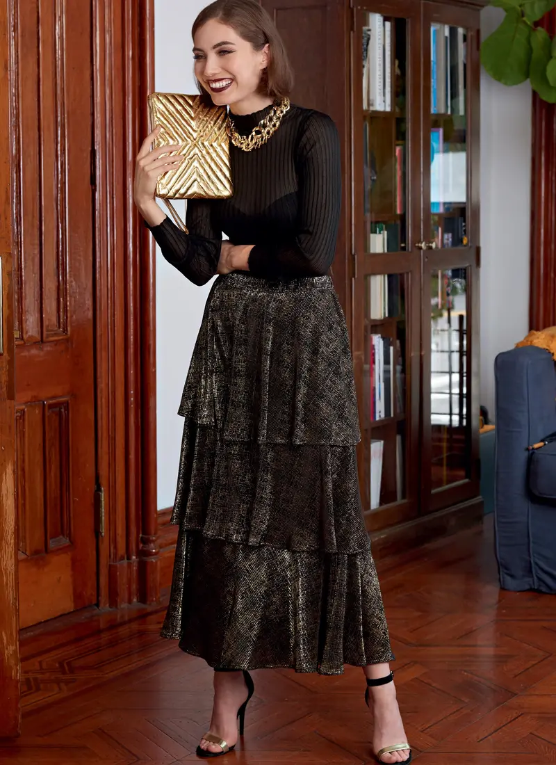 Mccall's Sewing Pattern 8150 Tiered Skirts 1