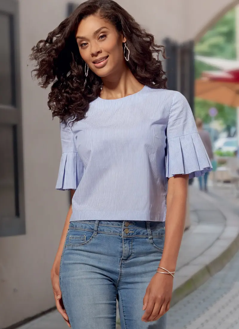 Mccall's Sewing Pattern 8161 Tops With Sleeve Variations 1