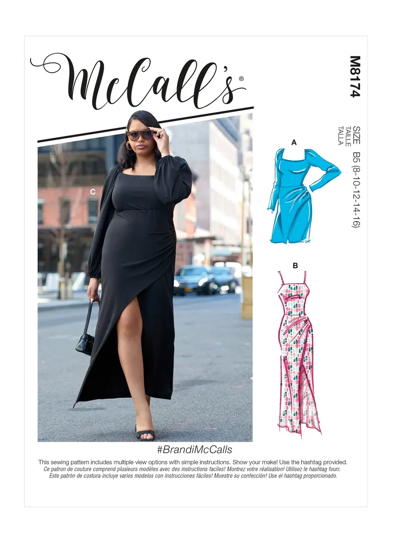 Mccalls Sewing Pattern 8174 Misses' And Women's Dresses 2