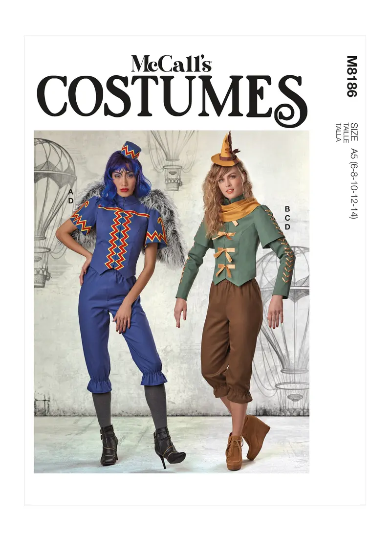 Mccall's Sewing Pattern 8186 Wizard Of Oz Costumes 2