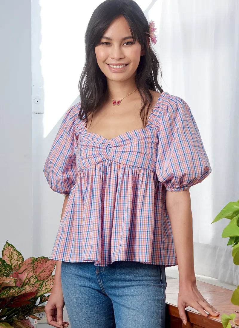 Mccall's Sewing Pattern 8199 Baby Doll Tops 1