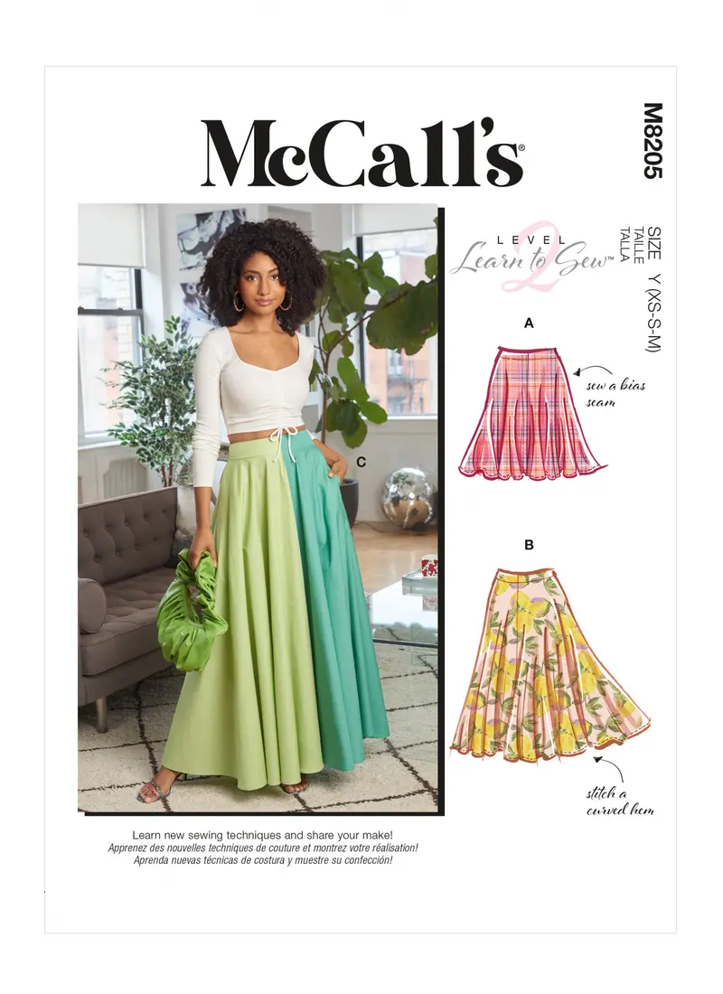 Mccall's Sewing Pattern 8205 Circle Skirts 2