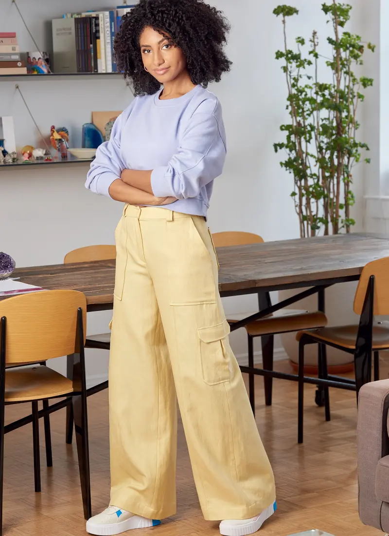 Mccall's Sewing Pattern 8206 Wide Leg Trousers 1