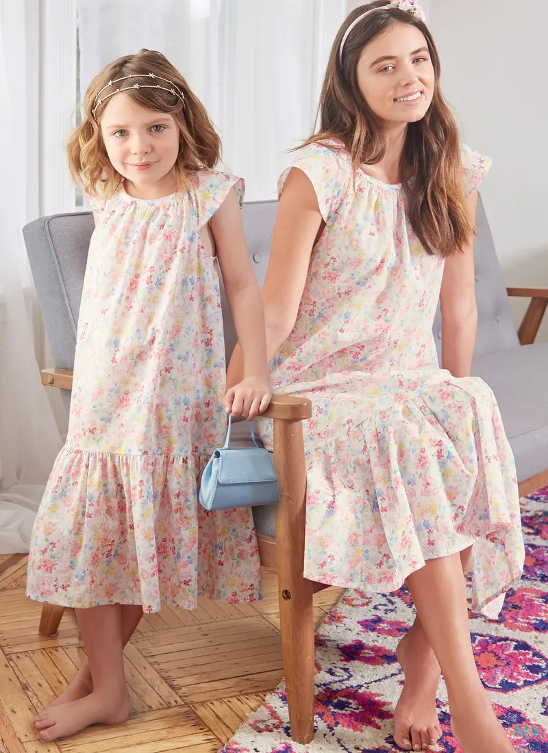 Mccall's Sewing Pattern 8216 Girls' Loose Fitting Dresses 1
