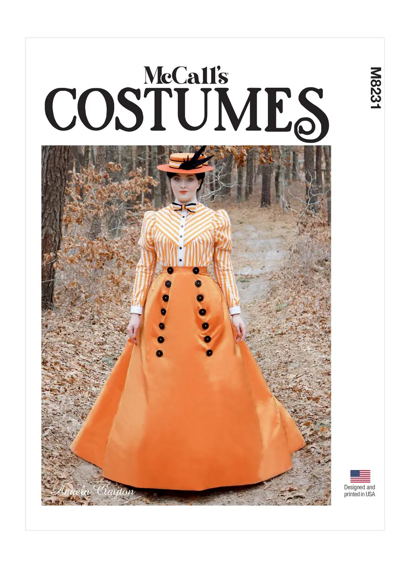 Mccall's Sewing Pattern 8231 1890S Blouse And Skirt 2