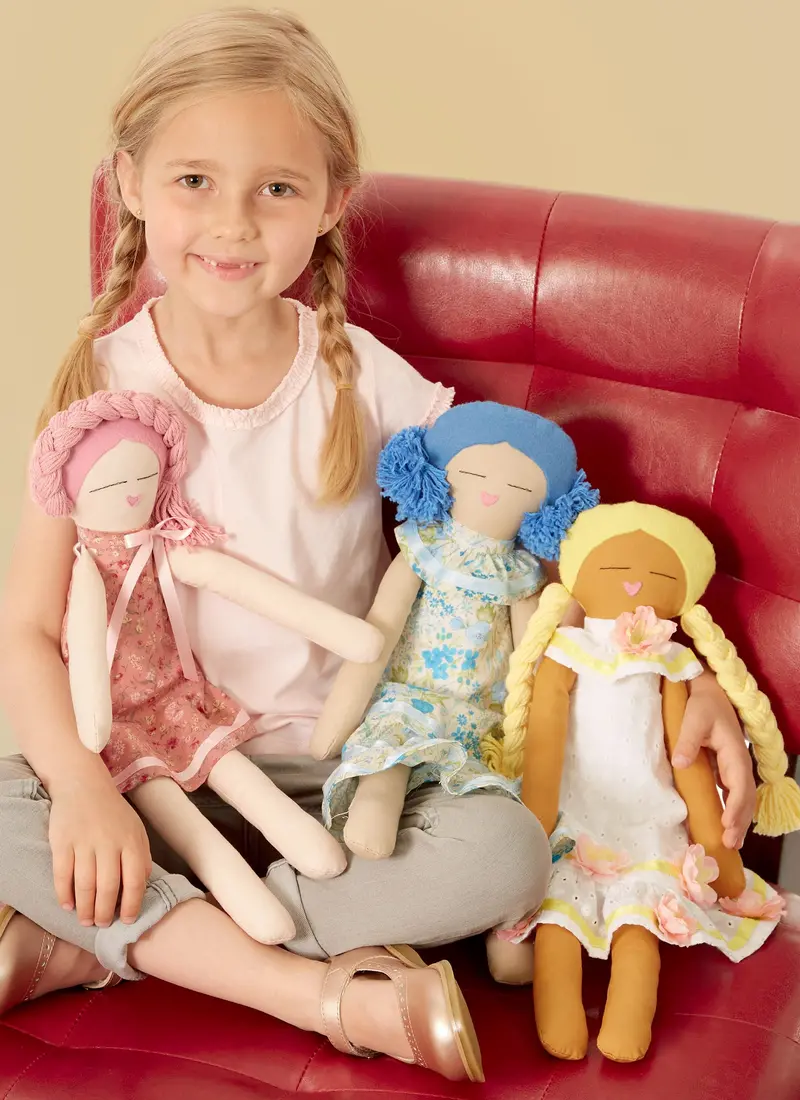 Mccall's Sewing Pattern 8235 18 Inch Cloth Dolls 2
