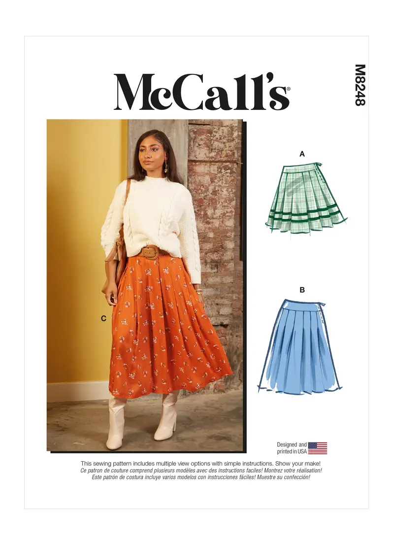 Mccall's Sewing Pattern 8248 Misses' Skirts 2