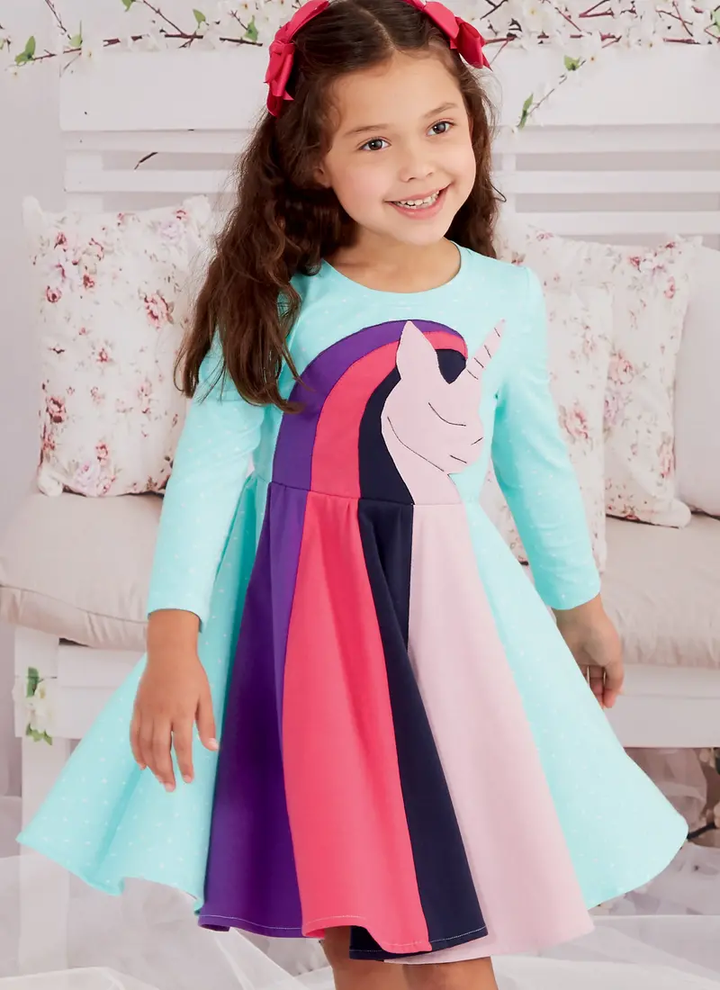 Mccall's Sewing Pattern 8267 Children's Knit Dresses 1