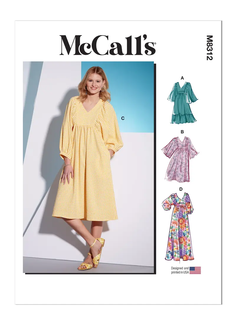 Mccall's Sewing Pattern 8312 Dresses 2