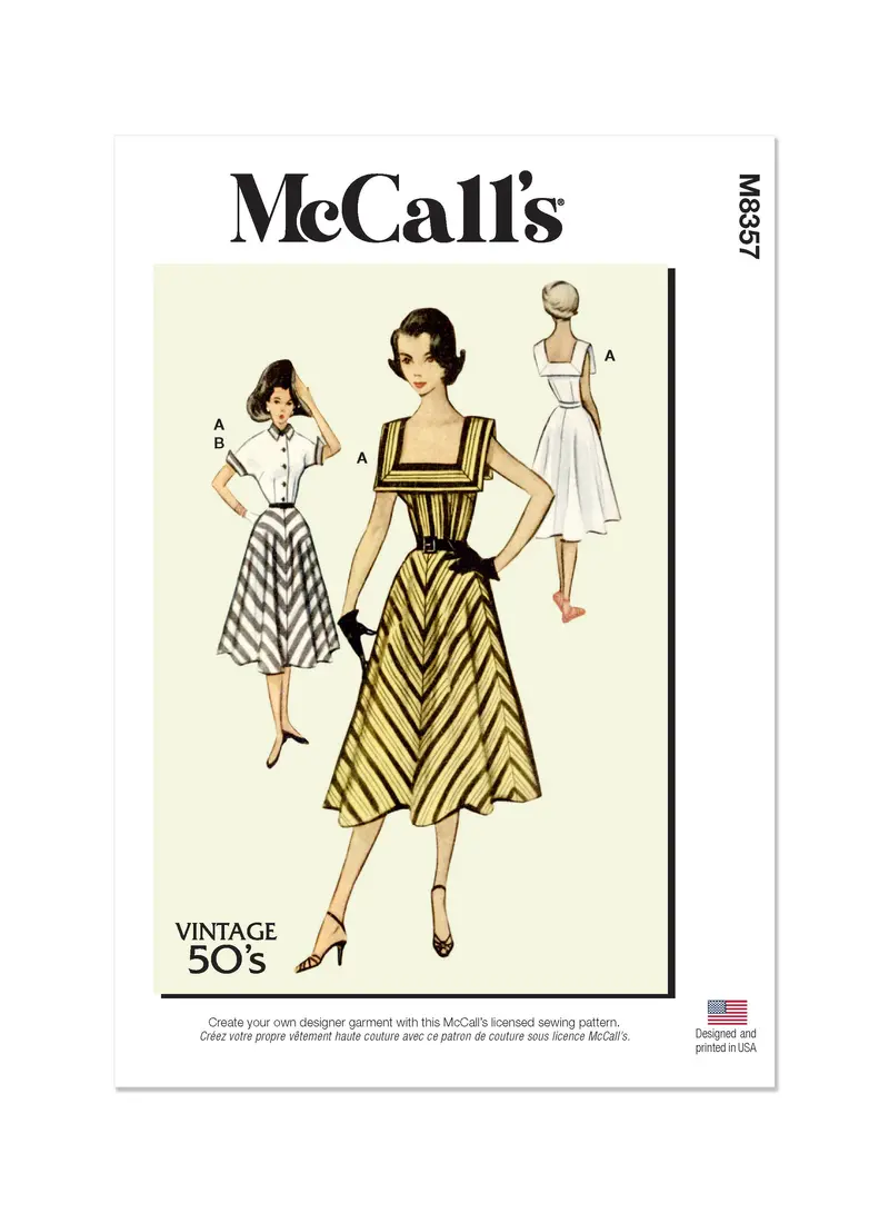 Mccall's Sewing Pattern 8357 Misses' Vintage Dress And Jacket 2