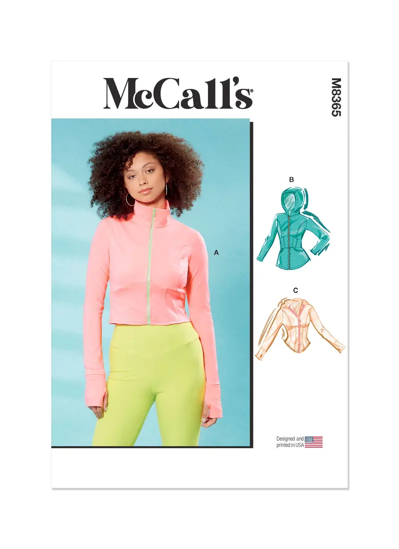 Mccall's Sewing Pattern 8365 Misses' Knit Corset Style Jacket 2