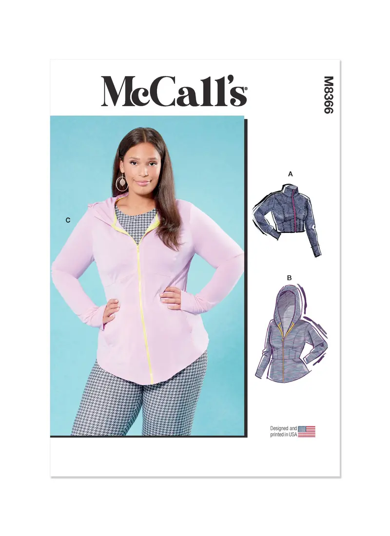 Mccall's Sewing Pattern 8366 Women's Knit Corset Style Jacket 2