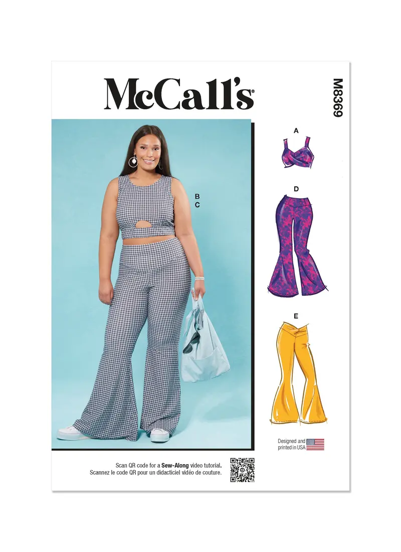 Mccall's Sewing Pattern 8369 Women's Knit Tops And Pants 2