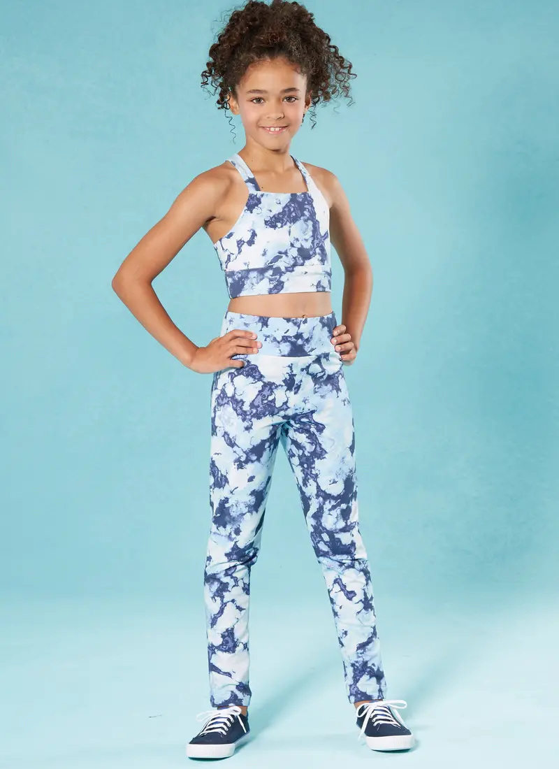 Mccall's Sewing Pattern 8374 Girls' Hoody, Cropped Top And Leggings 1