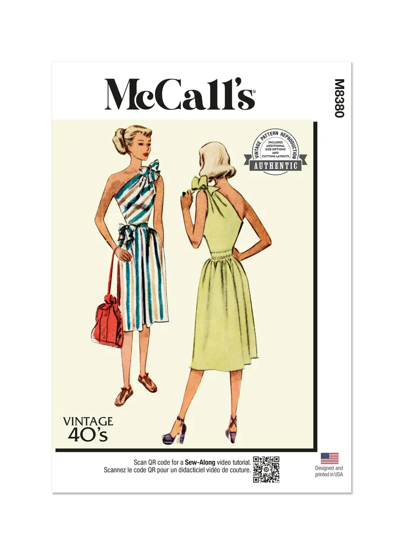 Mccall's Sewing Pattern 8380 Misses' Dress 1