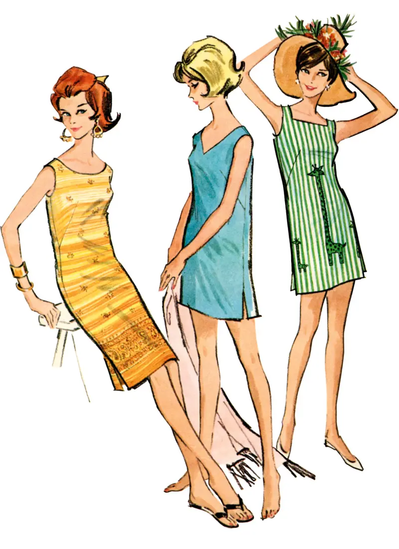 Mccall's Sewing Pattern 8402 Vintage 60'S Dresses 2
