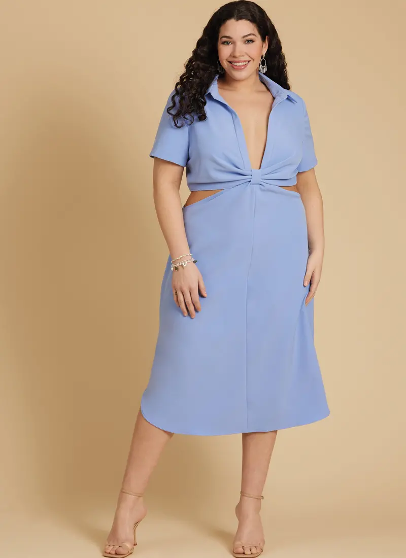 Mccall's Sewing Pattern 8404 Knotted Shirt Dress 1