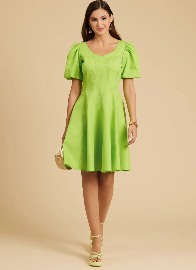 Mccall's Sewing Pattern 8405 Fit And Flare Dress 1