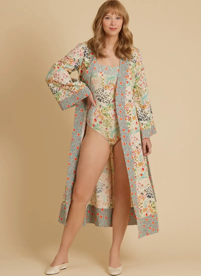 Mccall's Sewing Pattern 8411 Bodysuit, Robe, Shorts And Pants 1