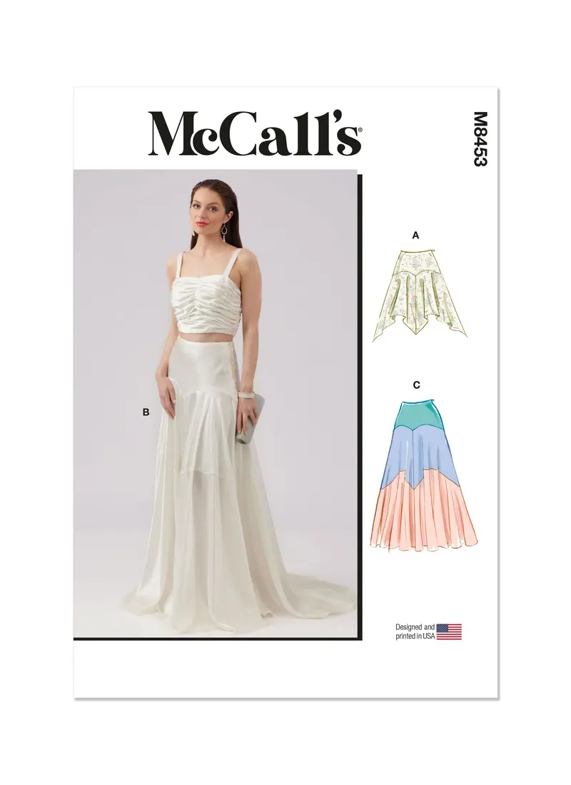 Mccall's Sewing Pattern 8453 Skirt In Two Lengths 2