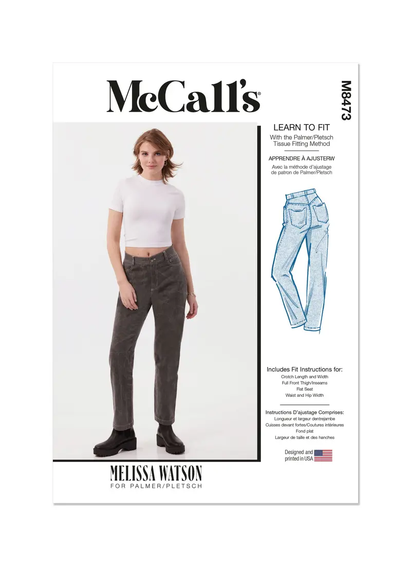 Mccall's Sewing Pattern 8473 Misses' Pants By Melissa Watson 2