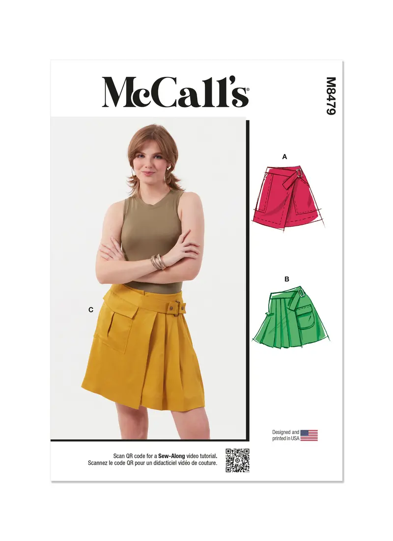Mccall's Sewing Pattern 8479 Misses' Wrap Skirts 2