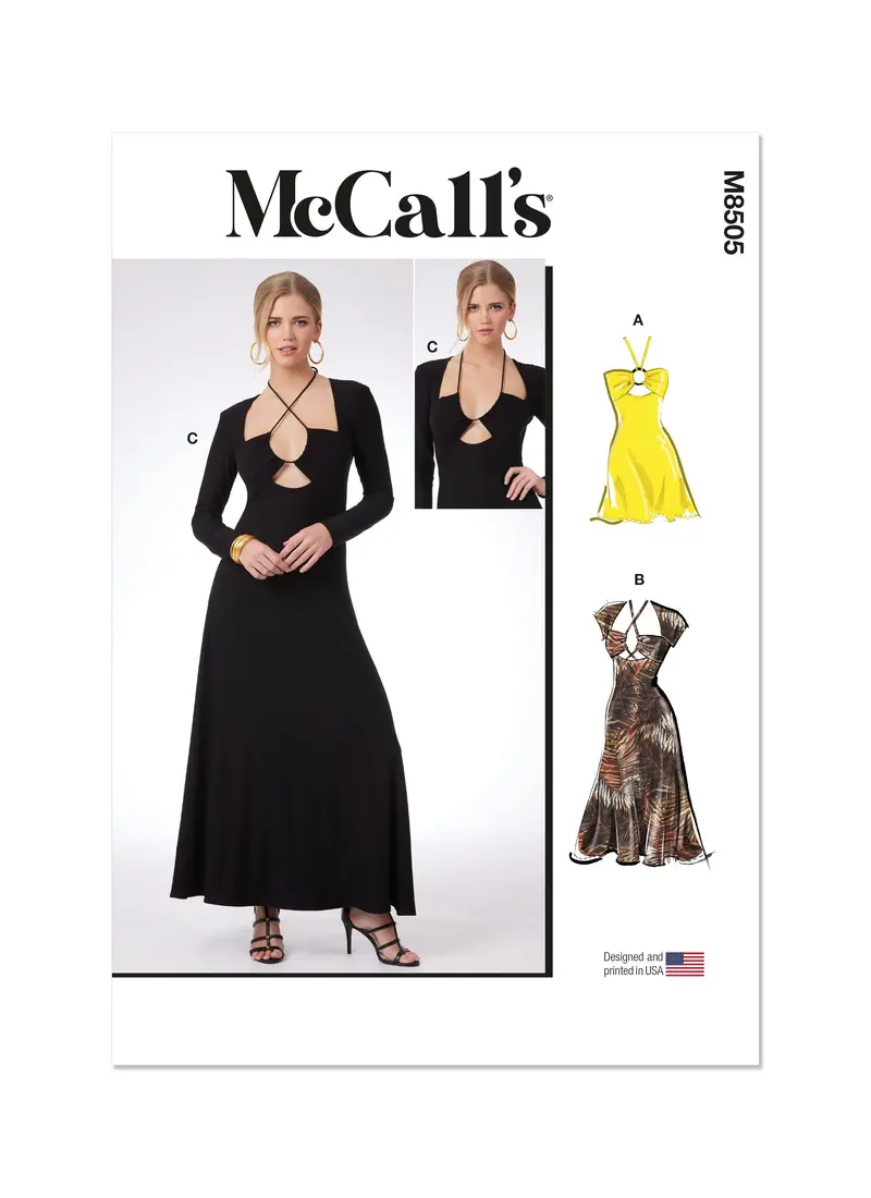 Mccall's Sewing Pattern 8505 Knit Dresses 2