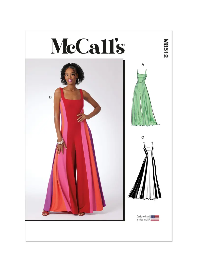 Mccall's Sewing Pattern 8512 Knit Jumpsuits And Dress 2