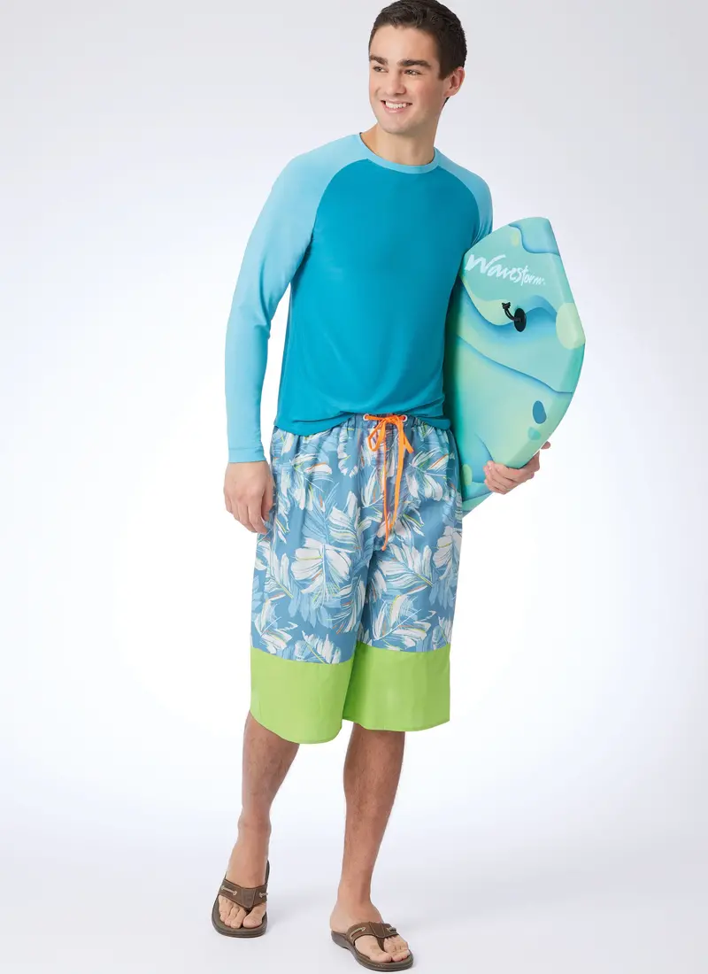 Mccall's Sewing Pattern 8517 Men's Rashguards And Shorts 1