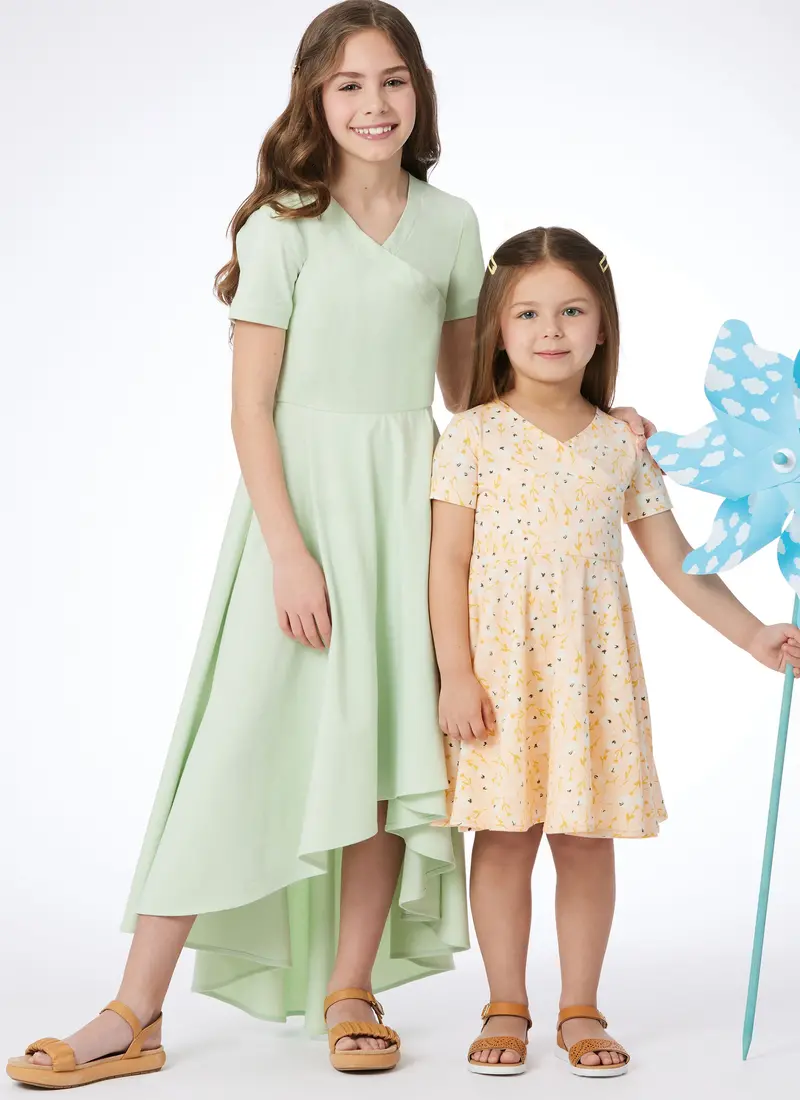 Mccall's Sewing Pattern 8520 Children's And Girls' Knit Dresses 1