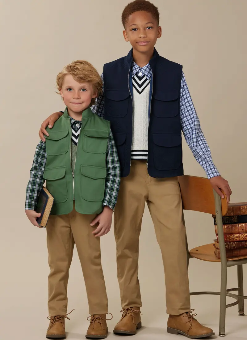 Mccall's Sewing Pattern 8537 Boys’ Waistcoats, Top And Shirt 1