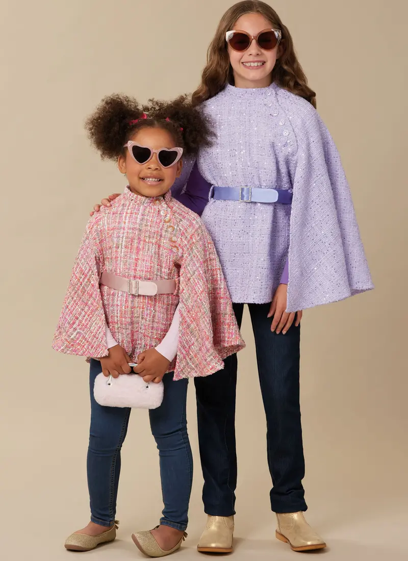 Mccall's Sewing Pattern 8538 Girls' Capes 1
