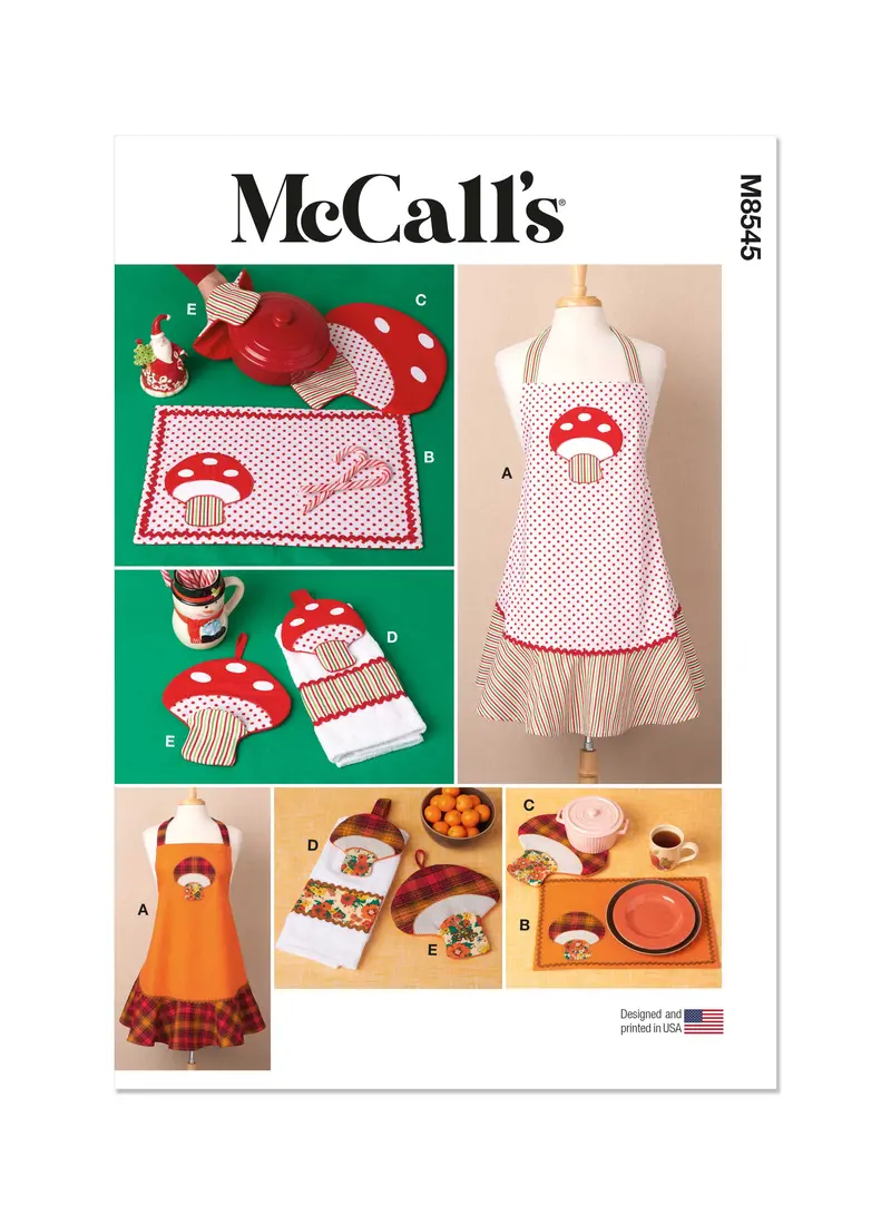Mccall's Sewing Pattern 8545 Kitchen Holiday Décor 2