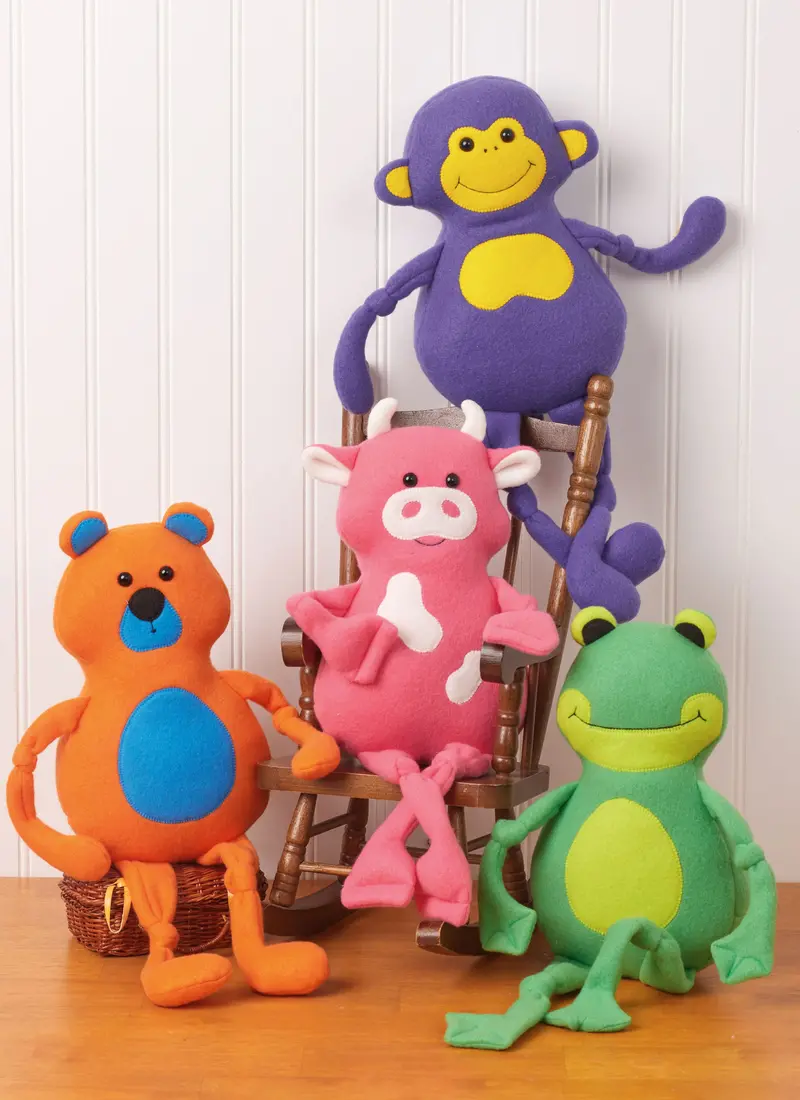 Mccall's Sewing Pattern 8546 Plush Animals By Carla Reiss 1