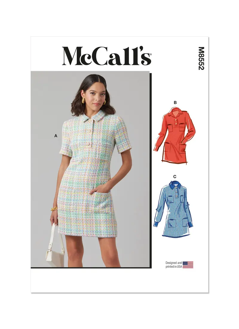 Mccall's Sewing Pattern 8552 Shift Dress 2