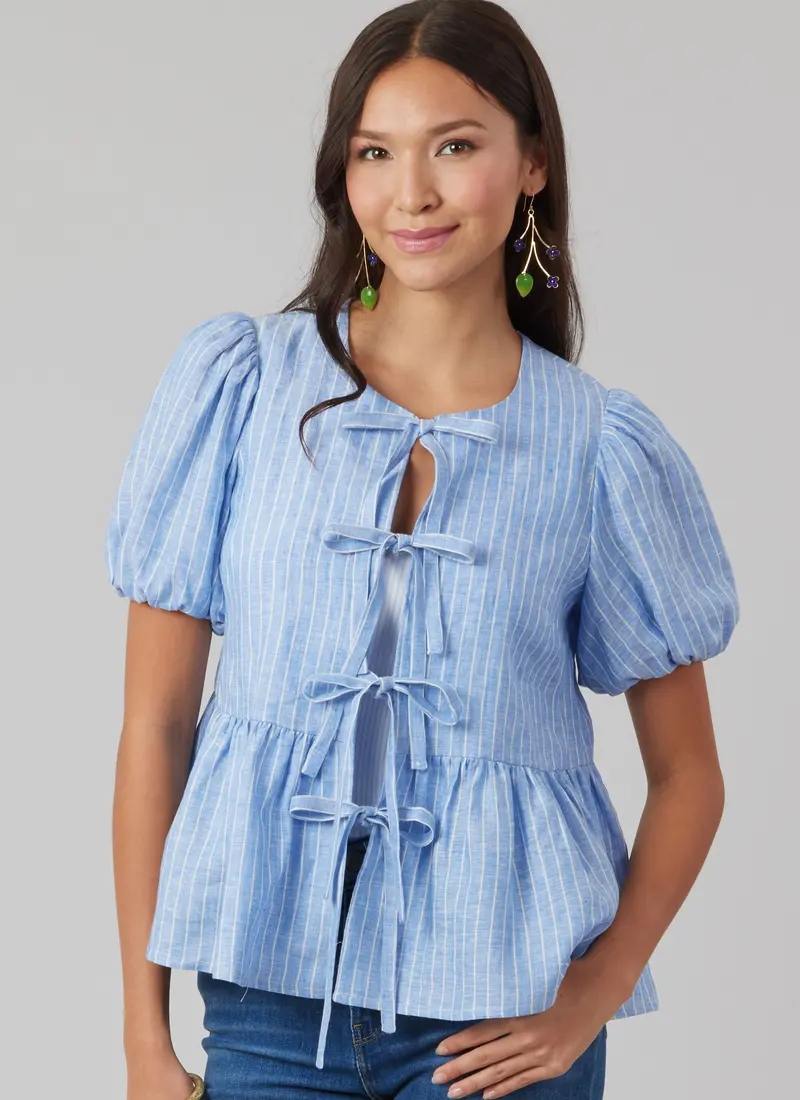Mccall's Sewing Pattern 8557 Misses' And Women's Tie Front Tops 1