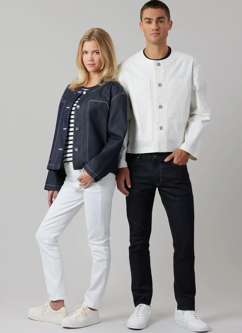 Mccall's Sewing Pattern 8565 Unisex Jacket With Collar Variations 1