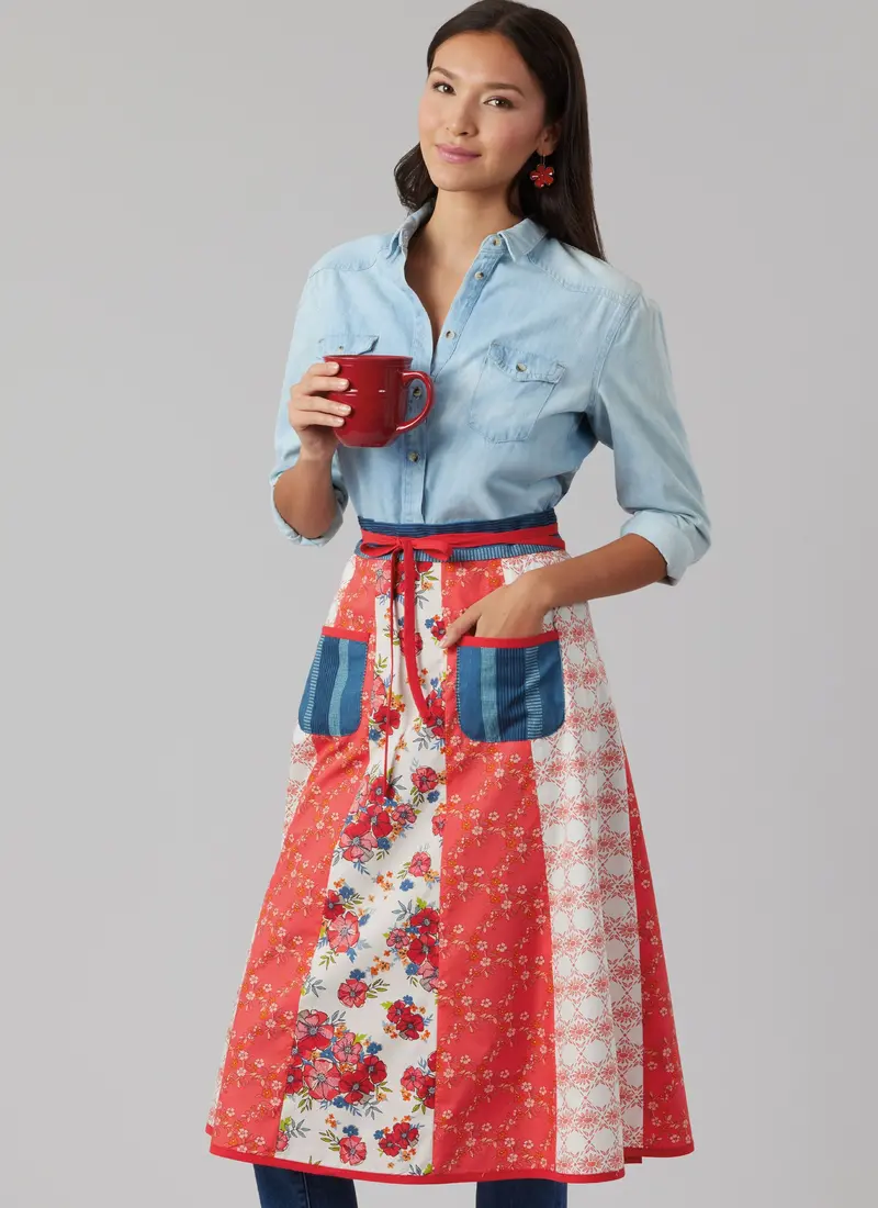 Mccall's Sewing Pattern 8572 Wraparound A-Line Aprons 1