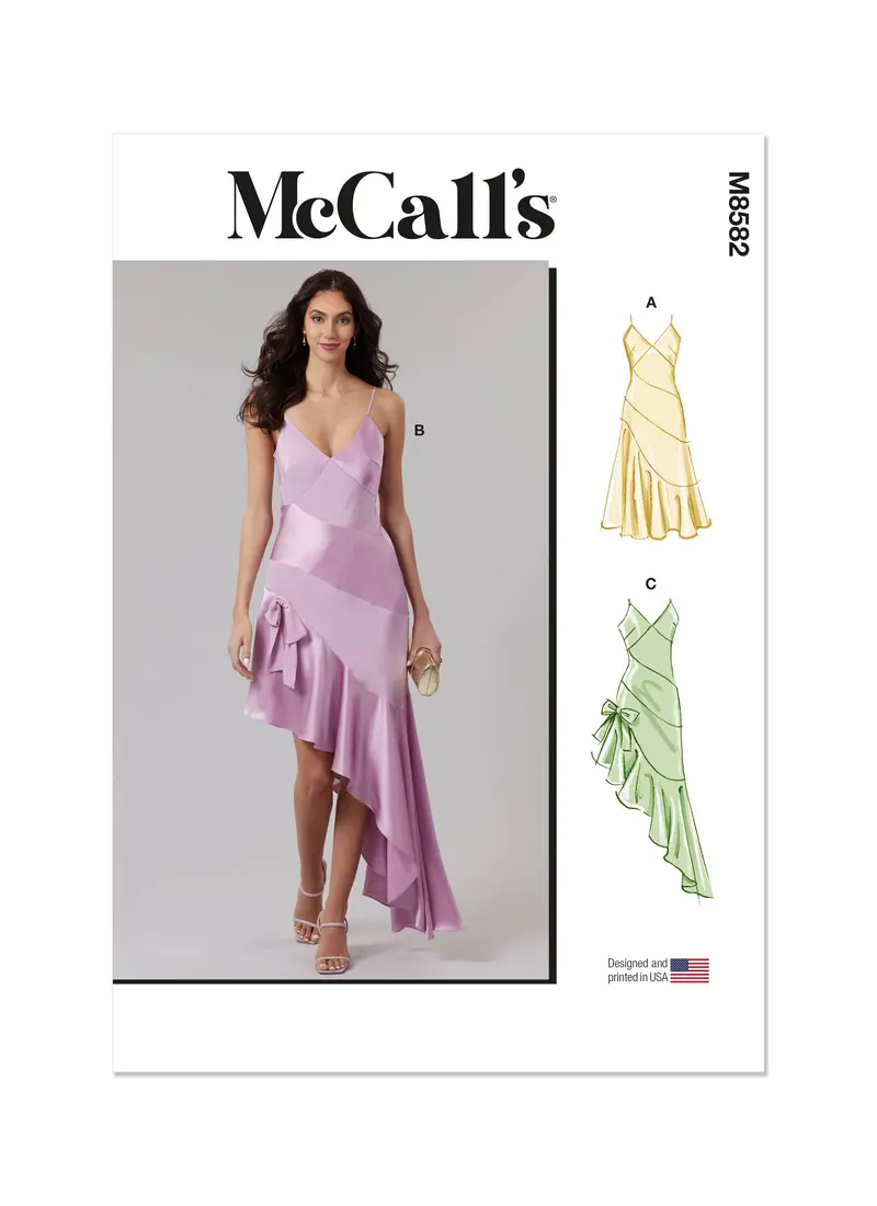 Mccall's Sewing Pattern 8582 Dress In Two Lengths 2