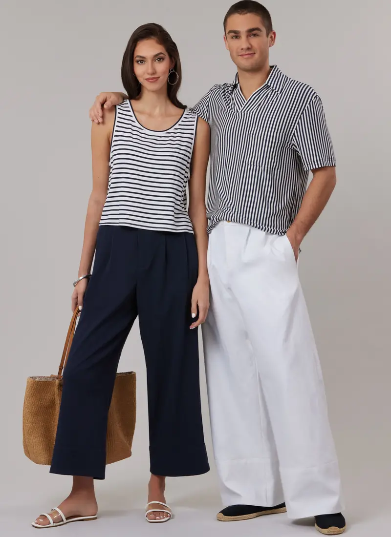 Mccall's Sewing Pattern 8588 Unisex Pants In Two Lengths 1