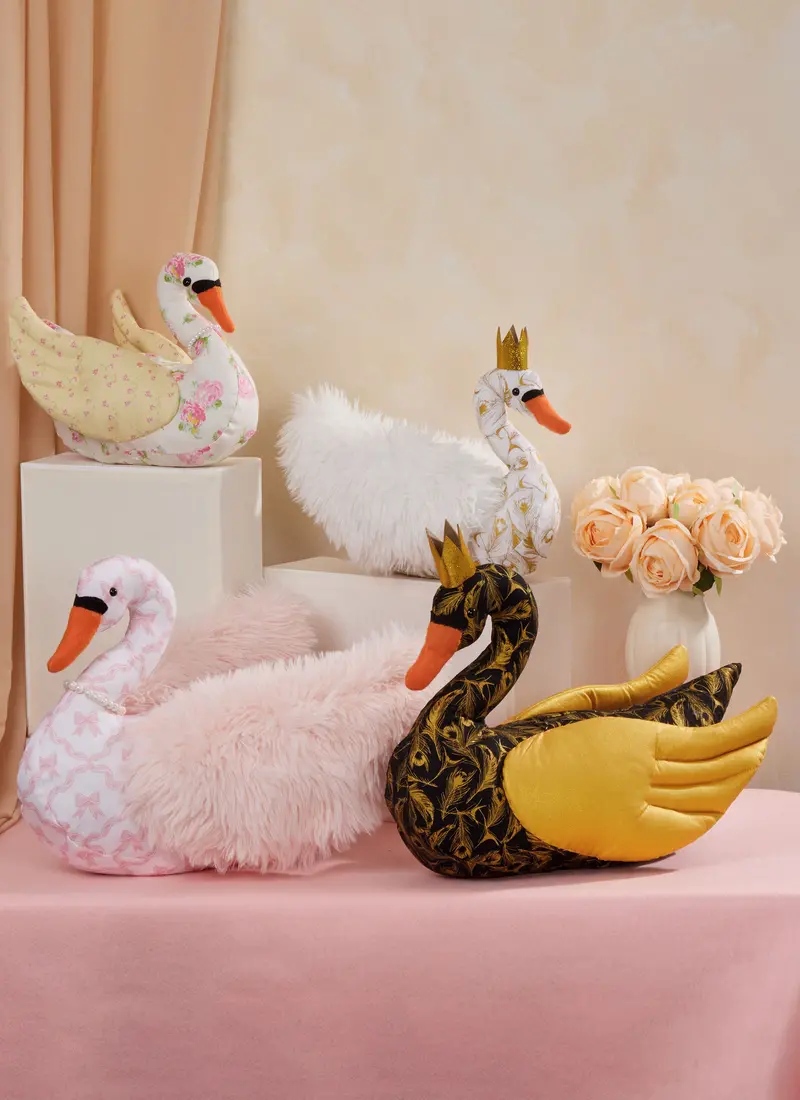 Mccall's Sewing Pattern 8600 Plush Swans In Two Sizes 1