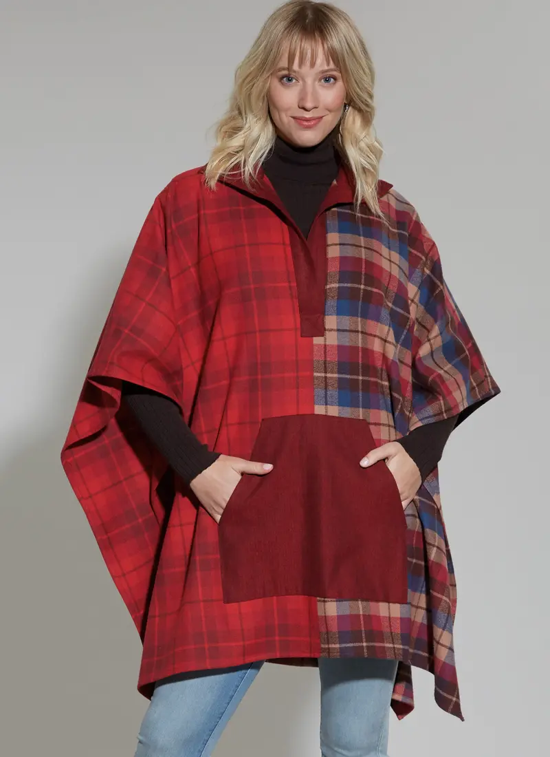 Mccall's Sewing Pattern M8347 Misses' Poncho 1
