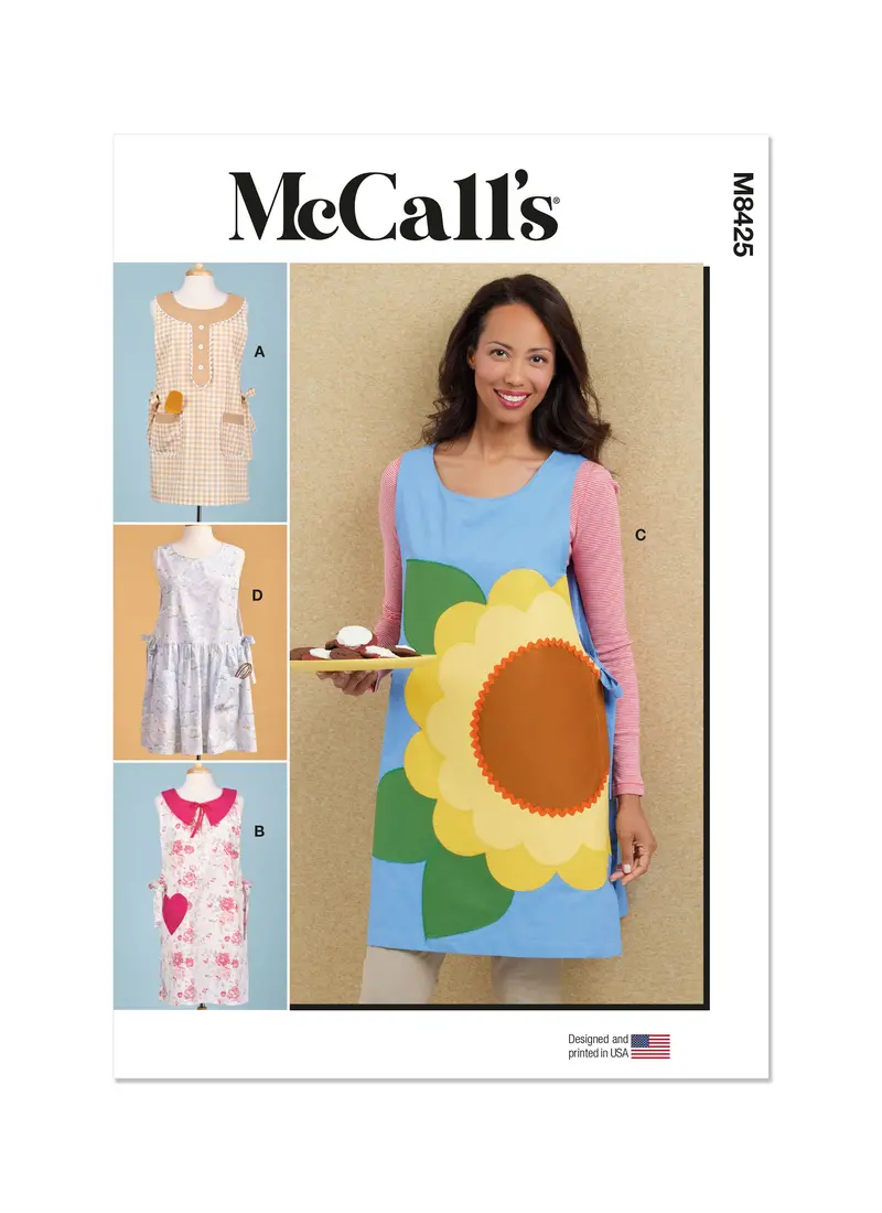 Mccall's Sewing Pattern M8425 Misses' Aprons 1