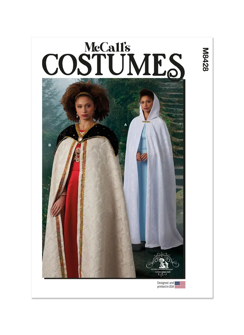 Mccall's Sewing Pattern M8428 Misses' Cape Costume 2