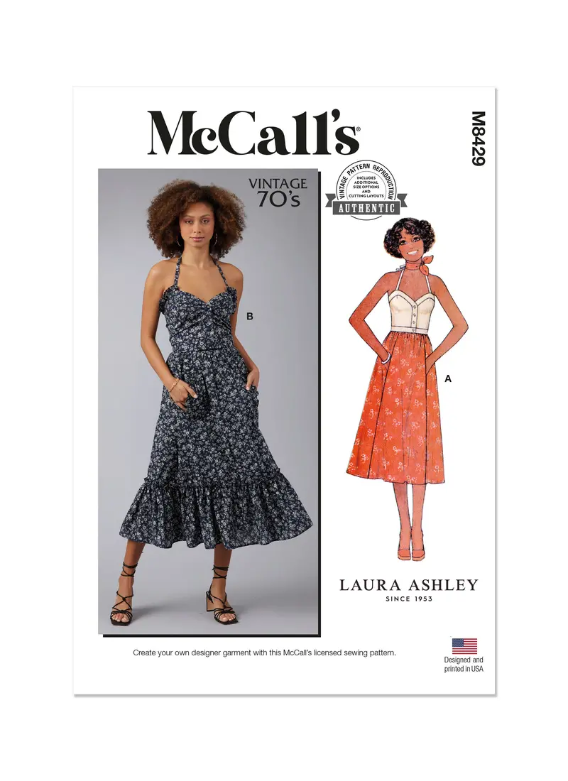Mccall's Sewing Pattern M8429 Misses' Top And Skirt By Laura Ashley 2